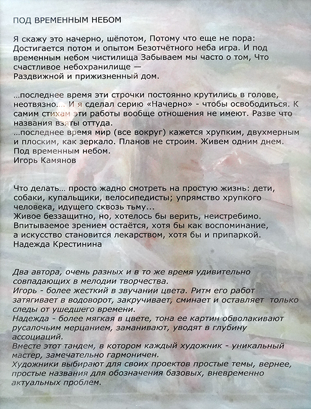 Игорь Камянов и Надежда Крестинин