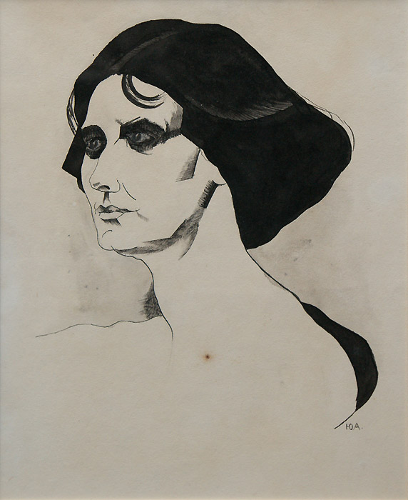 Юрий Анненков. Портрет Айседоры Дункан. 1920-е