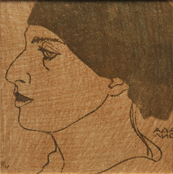 Николай Костенко. Портрет Аделаиды Адалис. 1920-е