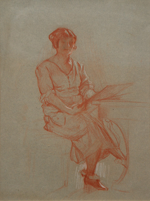 Ольга Делла-Вос-Кардовская. Автопортрет. 1930-е