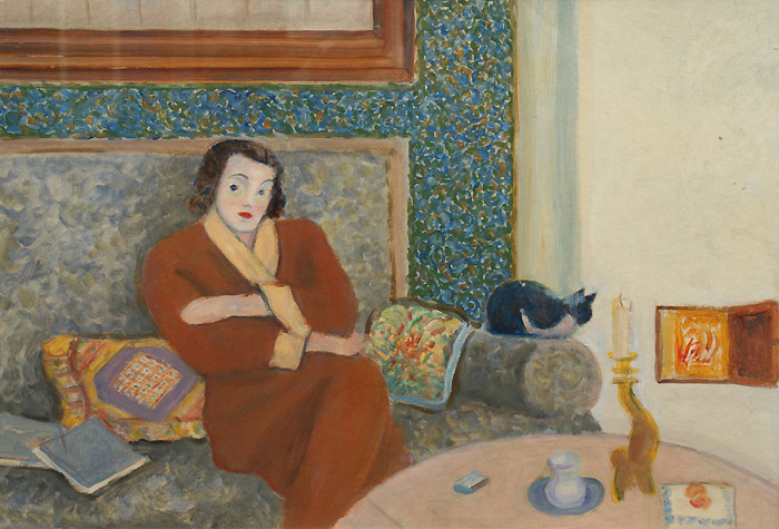 Владимир Стерлигов. Портрет Екатерины Лившиц. 1949